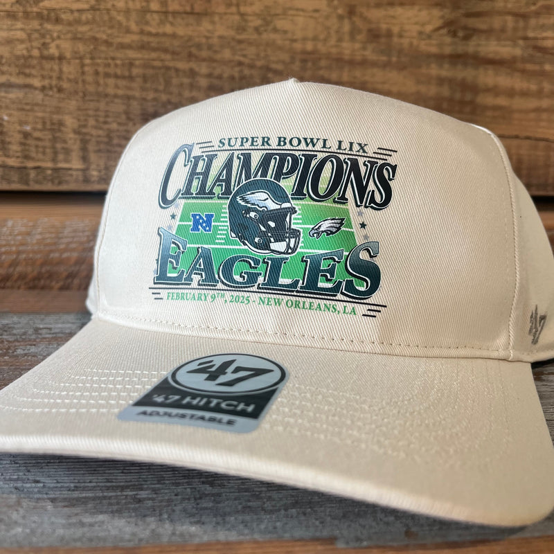 Philadelphia Eagles Super Bowl 59 Hitch Adjustable Hat(Cream)