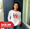 "LOVE" Knit Women's Sweater