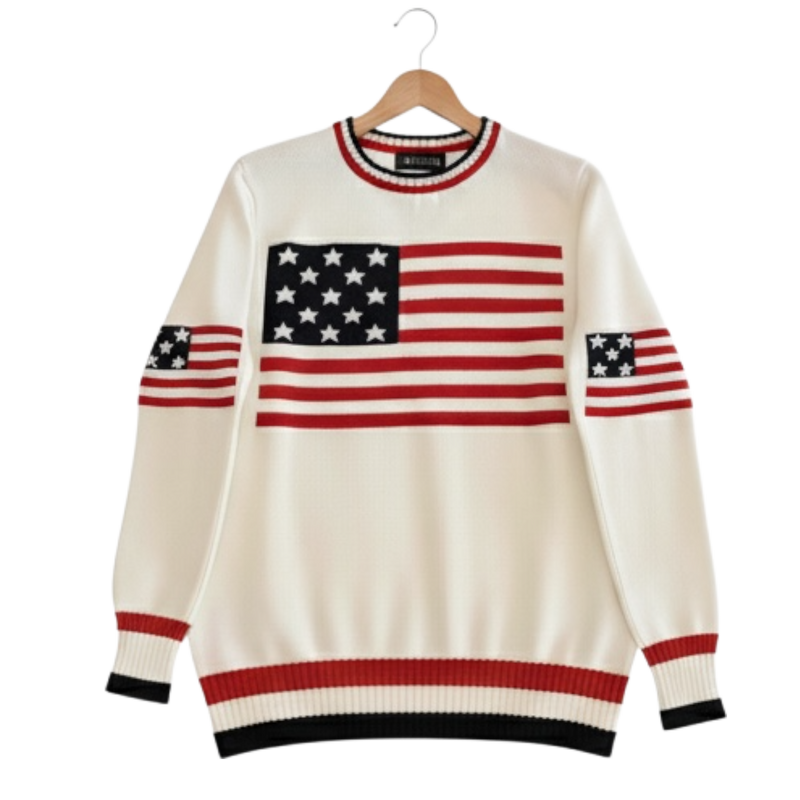 USA 250th Flag Knit Sweater