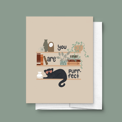 'You Are Purrfect' Card