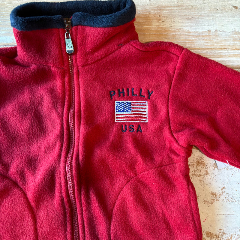 Philadelphia "Philly USA" Kids Full Zip Fleece