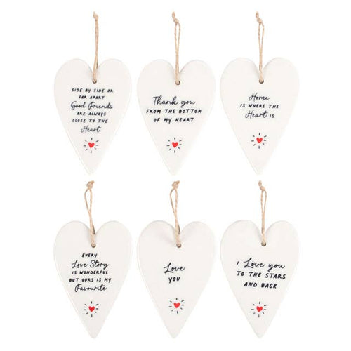 Heart Ceramic Mini Signs