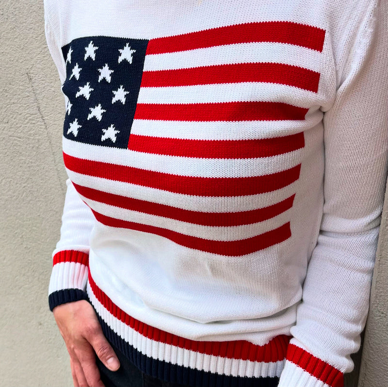 Women's American Flag Knit Sweater