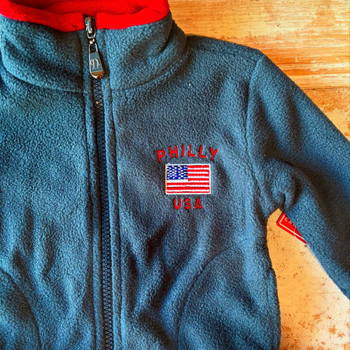 Philadelphia "Philly USA" Kids Full Zip Fleece