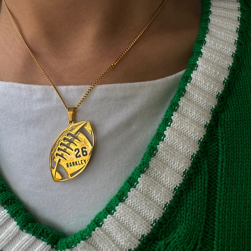 Philadelphia Eagles Football "Barkley #26" Necklace