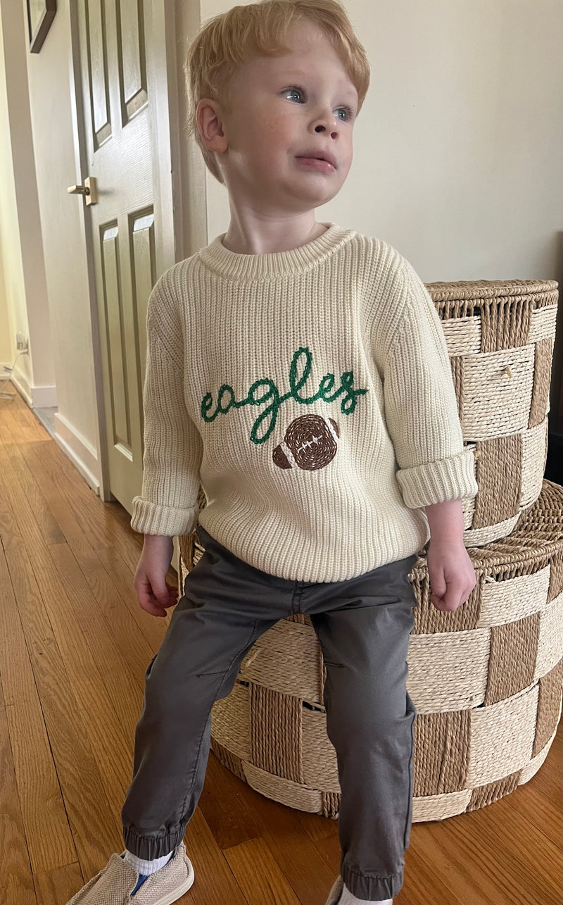 Eagles Baby and Toddler Knit Sweater