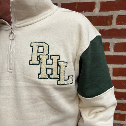 PHL Hunter Green & Cream 1/4 Zip