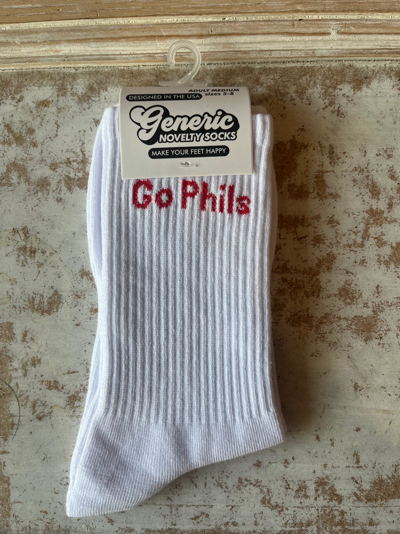 Phillies "Go Phils" Socks