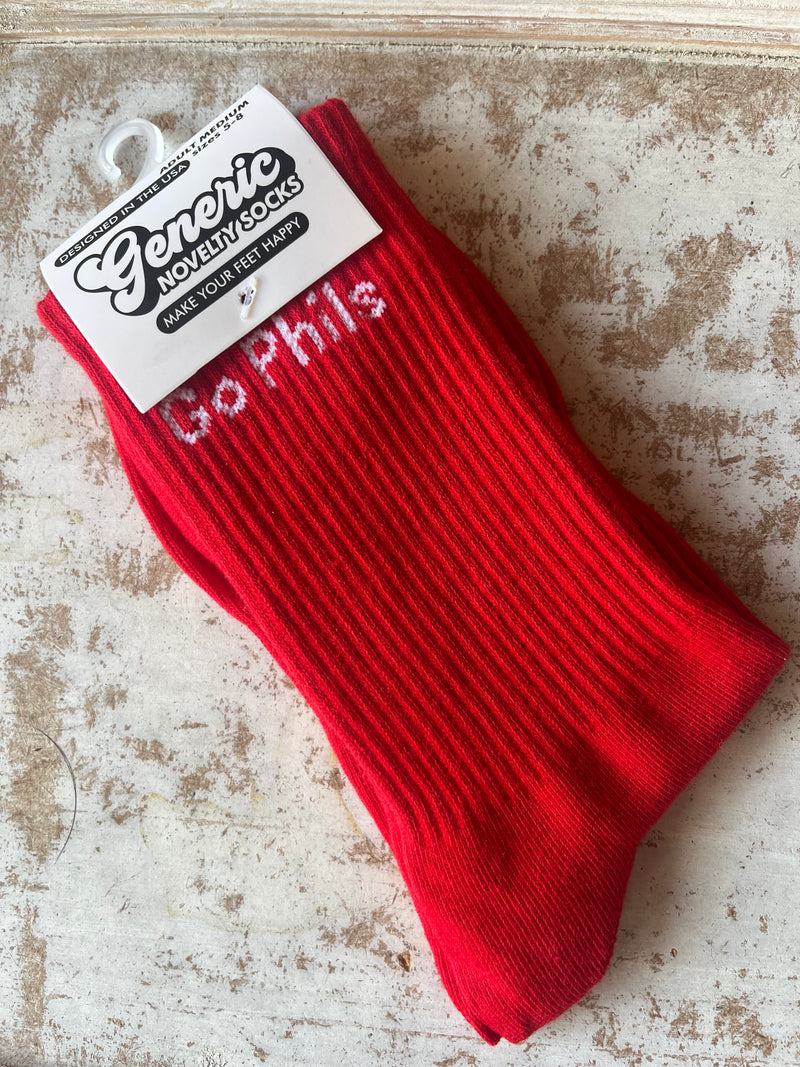 Phillies "Go Phils" Socks
