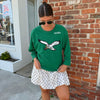47' Women's Eagles Cropped-Sleeve Shirt