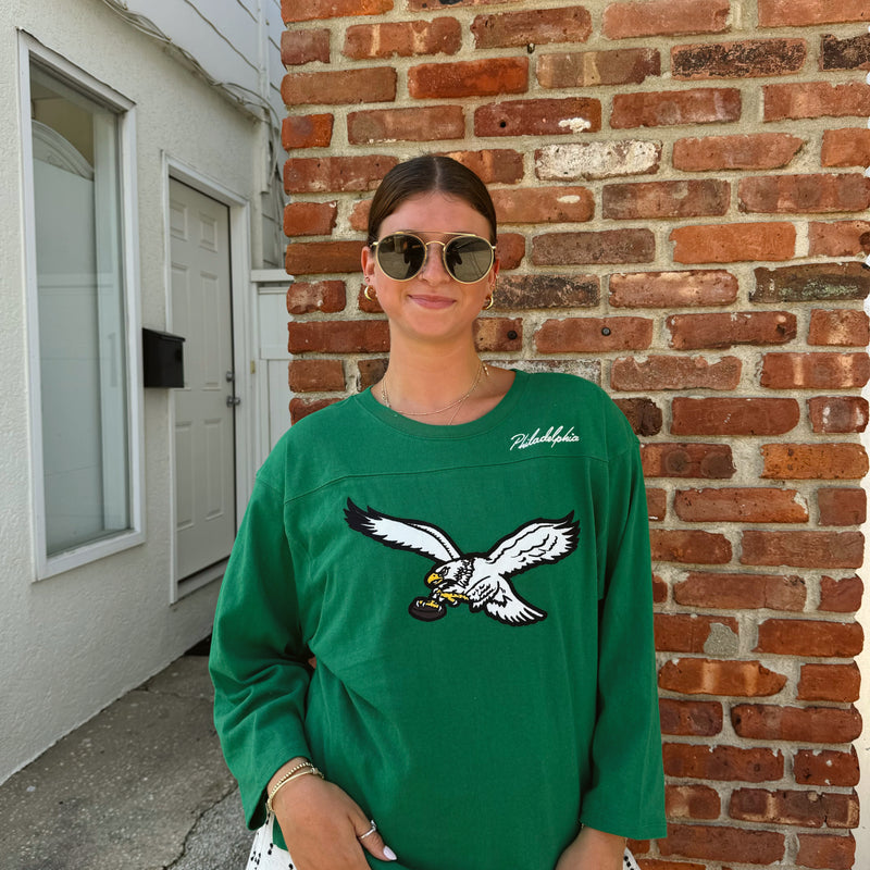 47' Women's Eagles Cropped-Sleeve Shirt