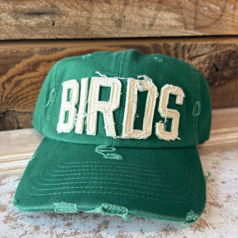 Birds Embroidered Cap