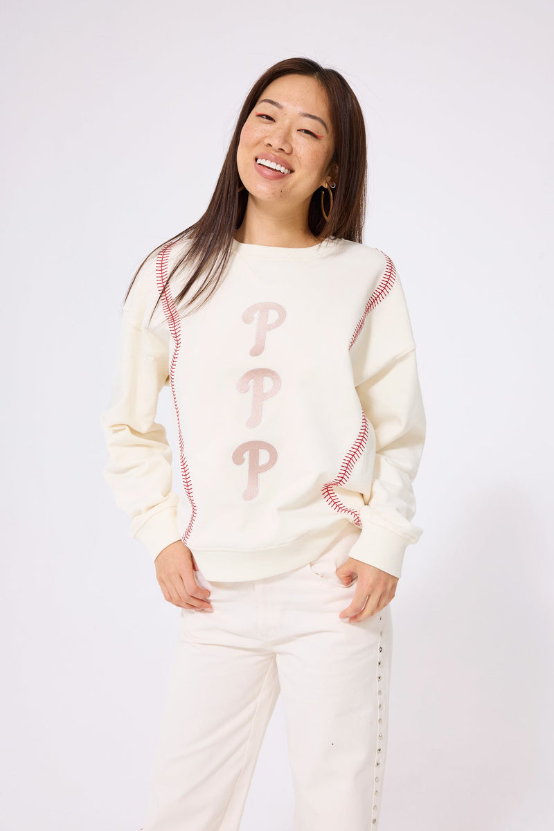 Phillies Double Stitch Logo Crew