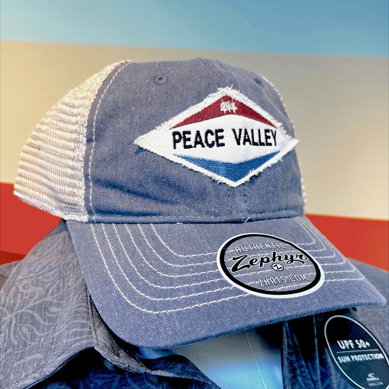 Peace Valley Park Pigment Wash Trucker Cap