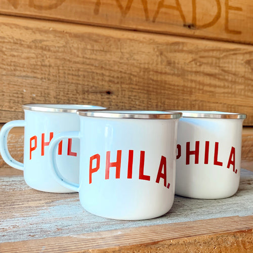 Philadelphia Phila. Enamel Mug