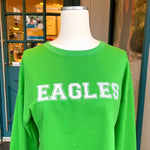 Eagles Embroidered Crop Sweatshirt