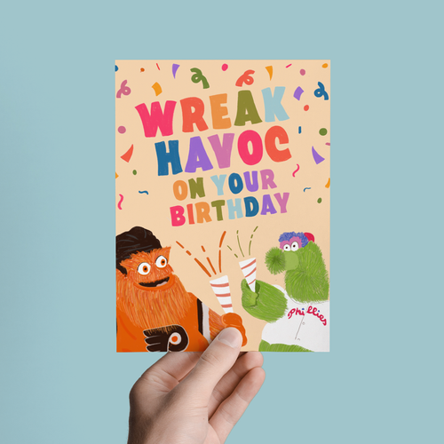 'Wreak Havoc on your Birthday' Card