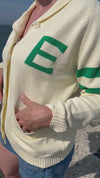 Eagles Collared Knit Cardigan