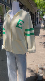 Eagles Collared Knit Cardigan