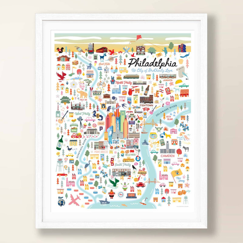 Philadelphia City Map Print
