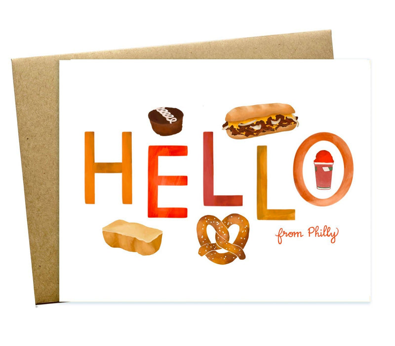 Hello from Philly Greeting Card