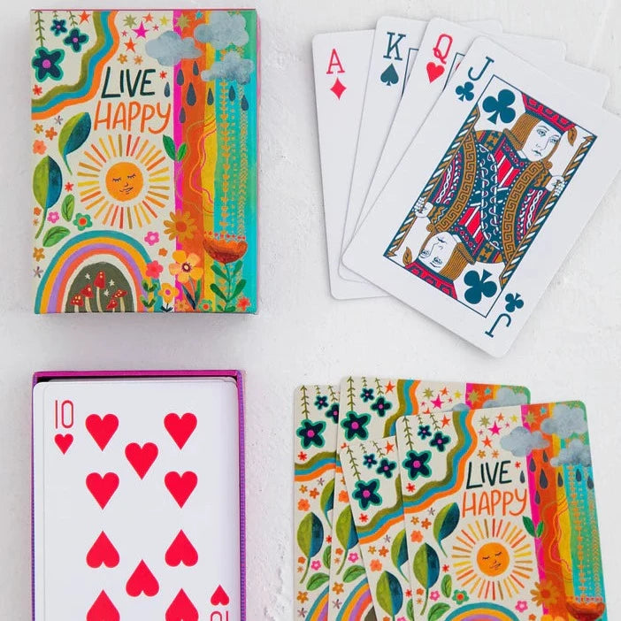 Natural Life Deck of Playing Cards - Live Happy